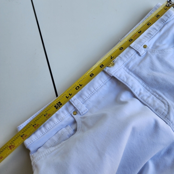Chicos Slimming Women's White Platinum Crop Jeans 30×23 Size 00 - Picture 6 of 8
